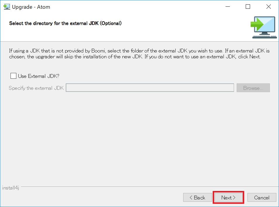 Article Japanese Practical Guide, Upgrade guide for ‘Update to use Java 11.0.8.10.1’ Boomi
