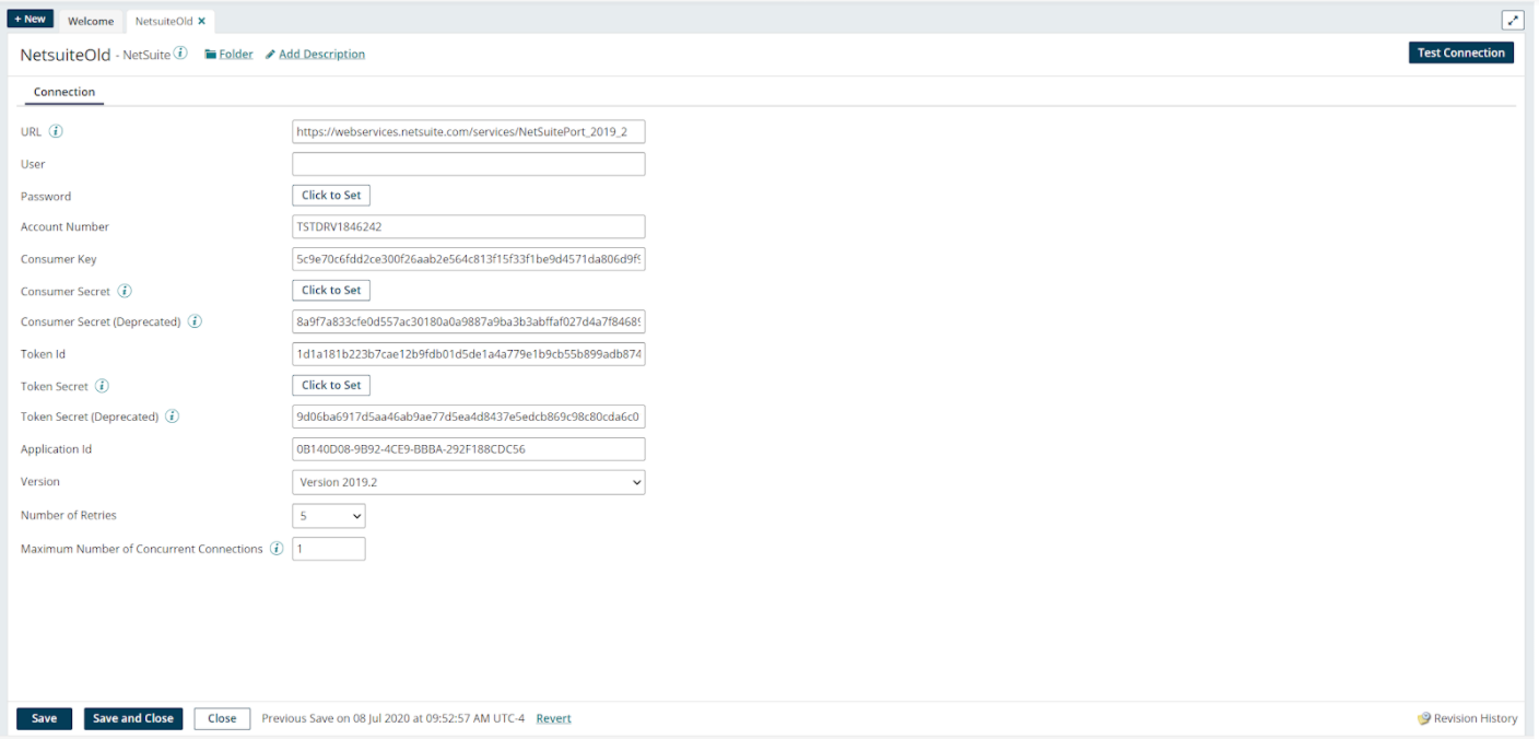Article How to configure the NetSuite Connection with Token Based