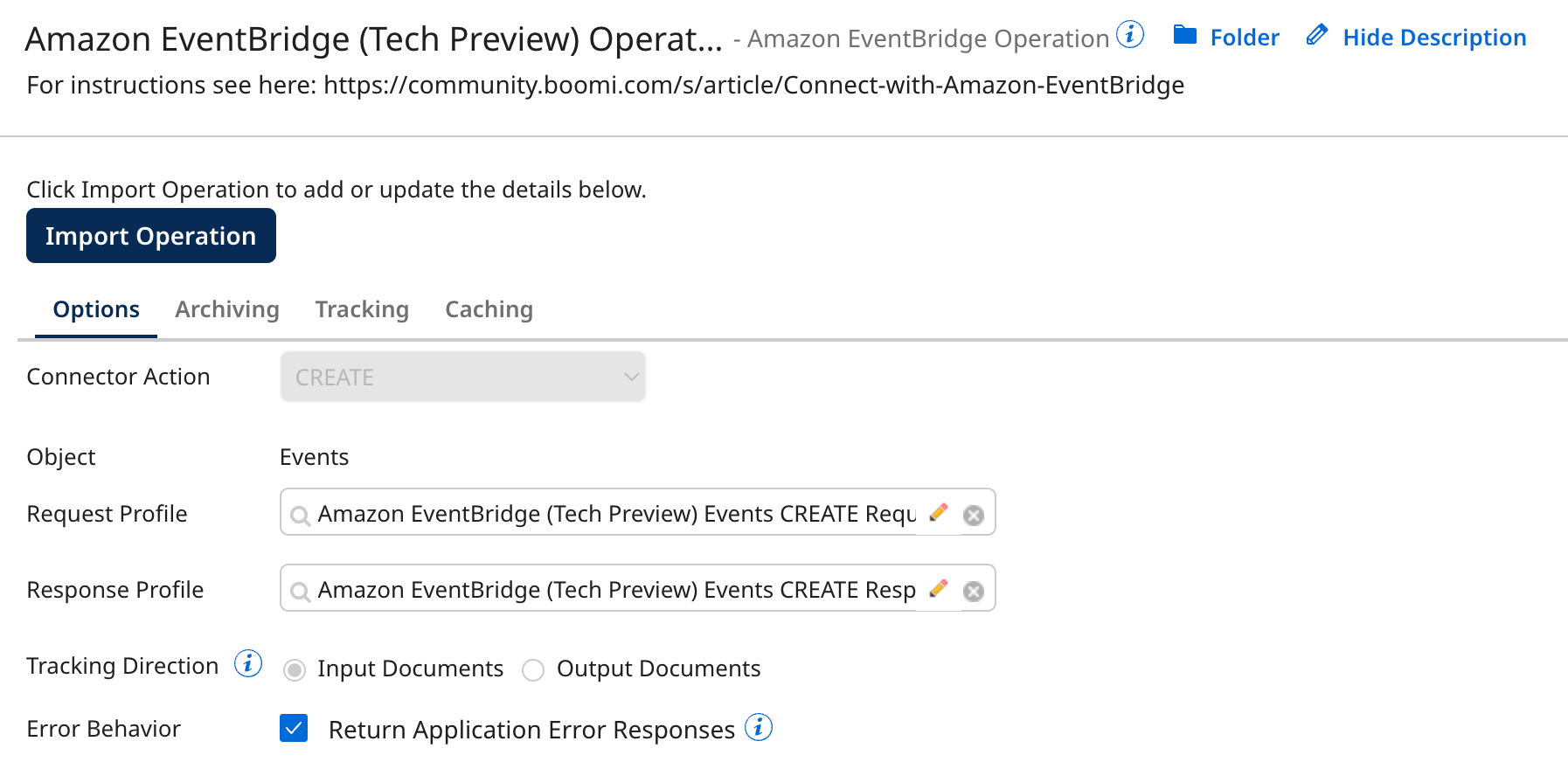Article: Recipe: Connect with Amazon EventBridge - Boomi Community