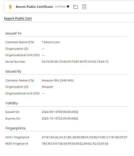 Article: Create a Public X.509 Certificate with Component API