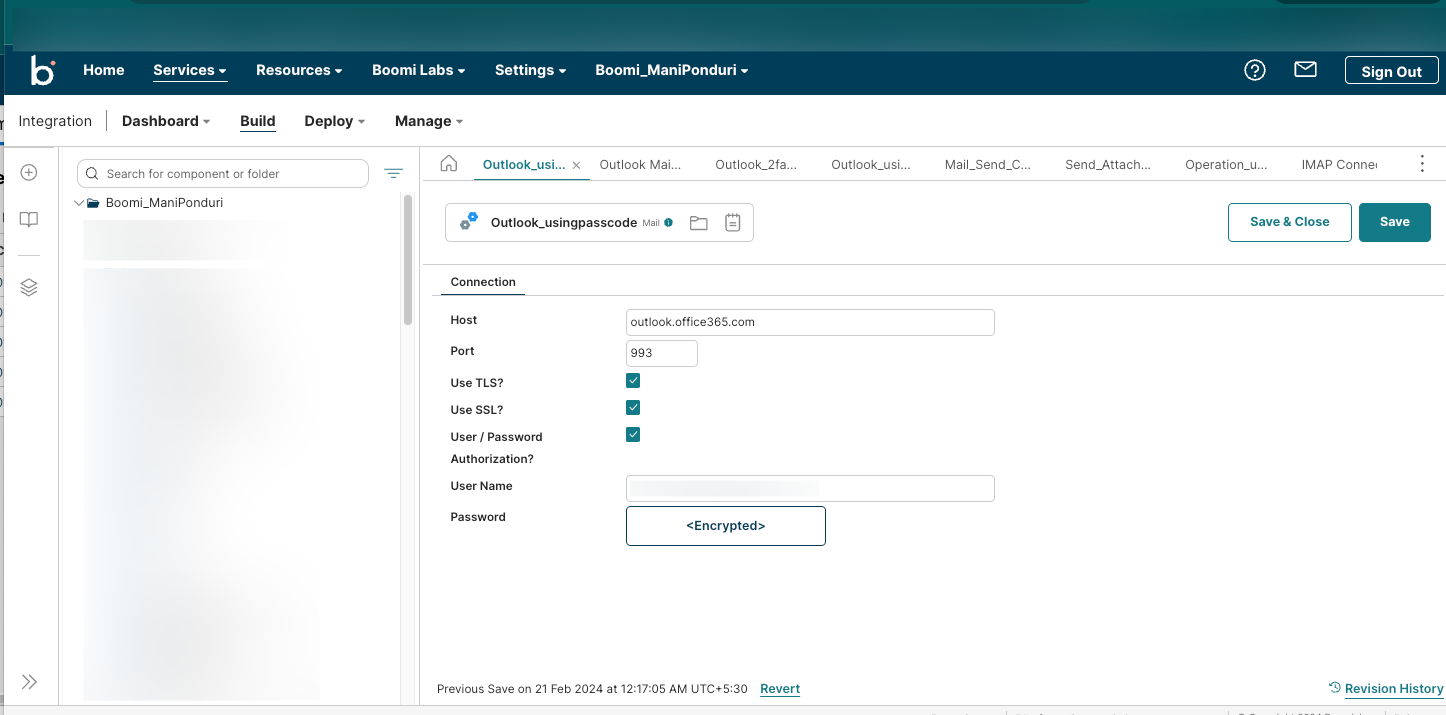 Article How to connect with Outlook by using MAIL/IMAP connector when